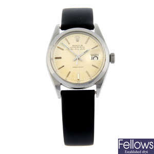 ROLEX - a stainless steel Oyster Perpetual Air-King-Date Precision wrist watch, 34mm.