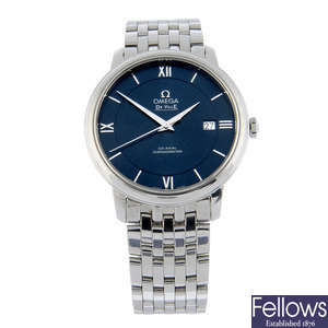 OMEGA - a stainless steel De Ville Co-Axial bracelet watch, 40mm.