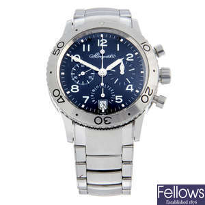 BREGUET - a stainless steel Type XX chronograph bracelet watch, 40mm.