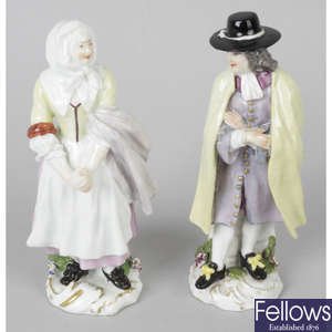 A pair of 19th century figurines