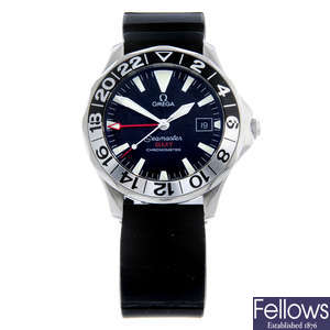 Omega - a Seamaster '50 Years' GMT wrist watch, 42mm.