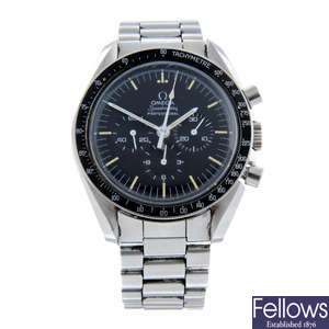 Omega - a Speedmaster 'Moonwatch' chronograph bracelet watch, 42mm.