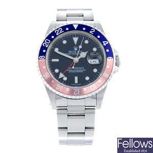 Rolex - an Oyster Perpetual 'Pepsi' GMT Master II bracelet watch, 40mm.
