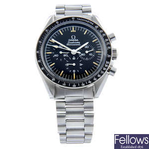 Omega - a Speedmaster 'Moonwatch' chronograph bracelet watch, 41mm.