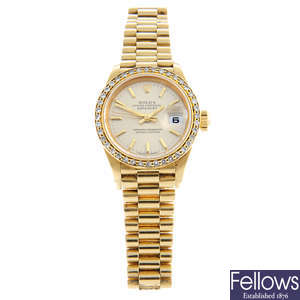 Rolex - an Oyster Perpetual Datejust bracelet watch, 26mm.