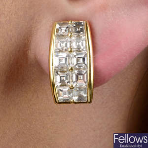 18ct gold diamond earrings, by Picchiotti