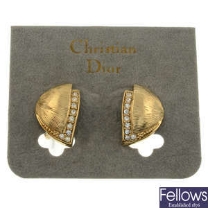 Christian Dior - clip-on earrings.
