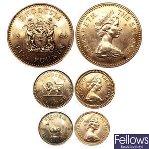 Group of 3 Rhodesia AV Coins.
