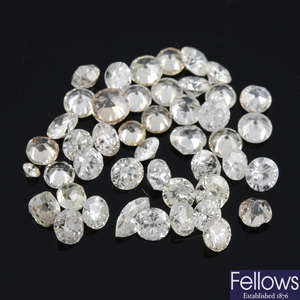Assorted vari-cut diamonds, 4.01ct