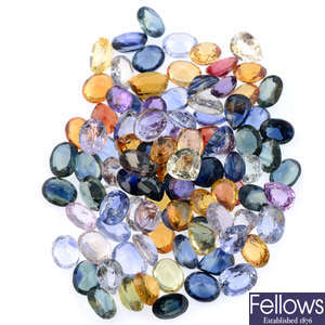 Assorted vari-shape sapphires, 41.58ct