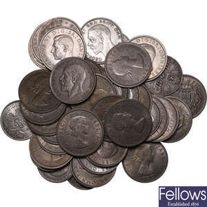 Group of 41 United Kingdom AR Half Crowns and 2 Shillings.