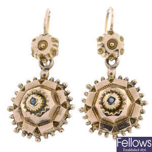 Victorian split pearl earrings