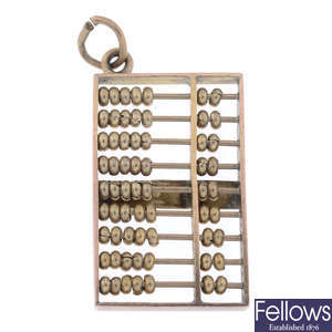 9ct gold abacus charm