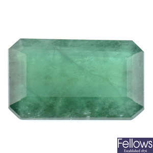 Rectangular-shape emerald, 6.29ct