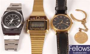 TISSOT - two gentleman's watches, an Omega LCD