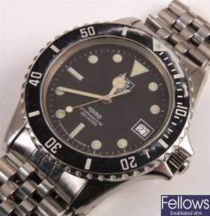 TAG HEUER - a gentleman's stainless steel 1000