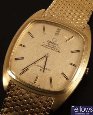 Omega 18ct gold gentleman's wristwatch with a