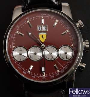 Ferrari official watch with a multi dial face 