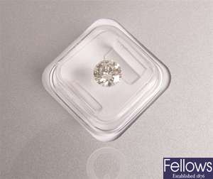 18ct white gold round brilliant cut diamond