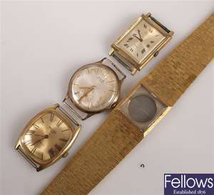 A selection of watch dials and movements to