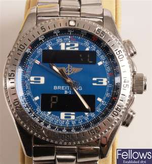 BREITLING - a gentleman's stainless steel