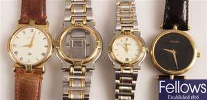 GUCCI - three ladies and gentleman's watches to