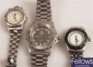 TAG HEUER - three ladies and gentleman's watches