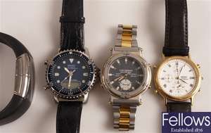Four assorted watches to include Seiko and Yema