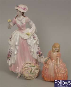 A Coalport figurine 'The Flower Seller' from the