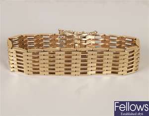 1960's 9ct gold seven bar gate style sold