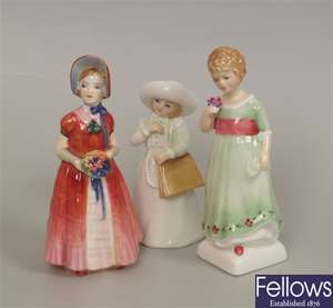 Three Royal Doulton figurines, Almost Grown, HN