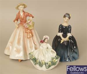 Two Royal Doulton figures, Cherie hn 2341 and
