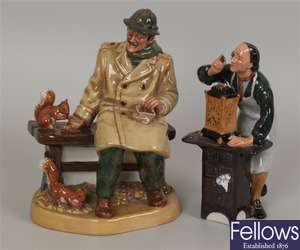 Two Royal Doulton figures Lunchtime HN 2485, and