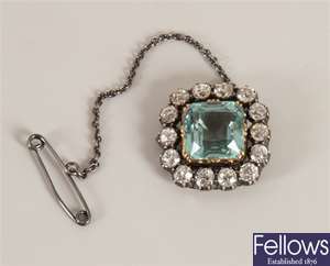 Early twentieth century emerald and diamond