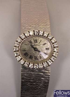 BUECHE GIROD -  a ladies 1960's 9ct white gold