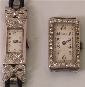 Two twentieth century manual wind diamond set
