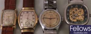 Four assorted gentleman's wrist watches to