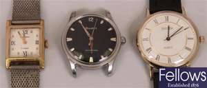Six assorted ladies watches including a 9ct gold
