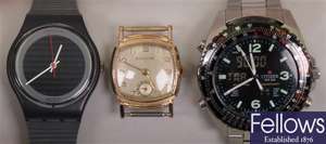 A gentleman's Citizen world timer chronograph in