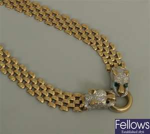 Fancy necklet with a central