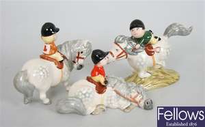 A collection of three Beswick Thelwell figurines