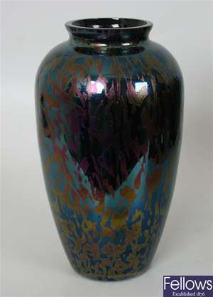 A Royal Brierley studio glass vase 9.5" (23.5cm)