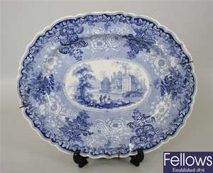 Three 19th century Rogers blue and white transfer