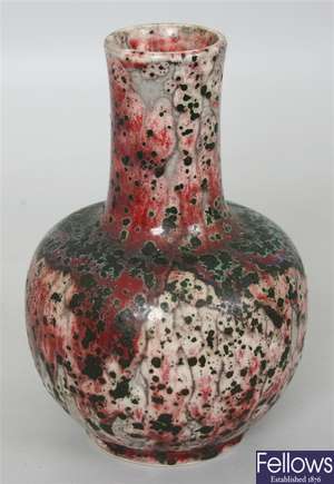 A good Ruskin high fired vase, the baluster