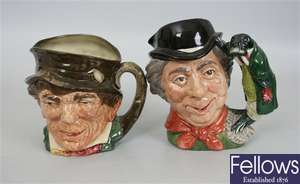 Three large Royal Doulton character jugs to