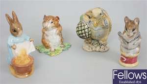Four Beatrix Potter's figures to include 'Cecily