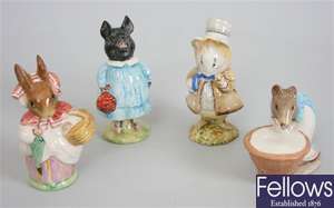 Four Beatrix Potter's figures to include 'Mrs