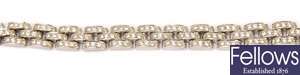 A diamond set brick link bracelet - the 315 small