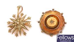 Two brooches, to include an early twentieth