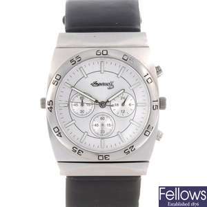 A stainless steel quartz gentleman's Ingersoll Duo wrist watch.